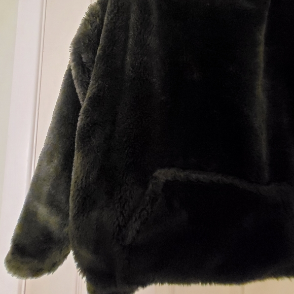 Black Fuzzy Hoodie - Picture 2 of 2